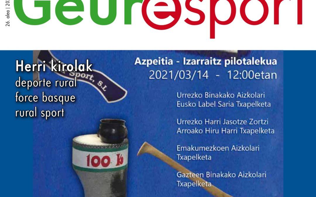Geure Sport herri kirol aldizkariaren 26. alea