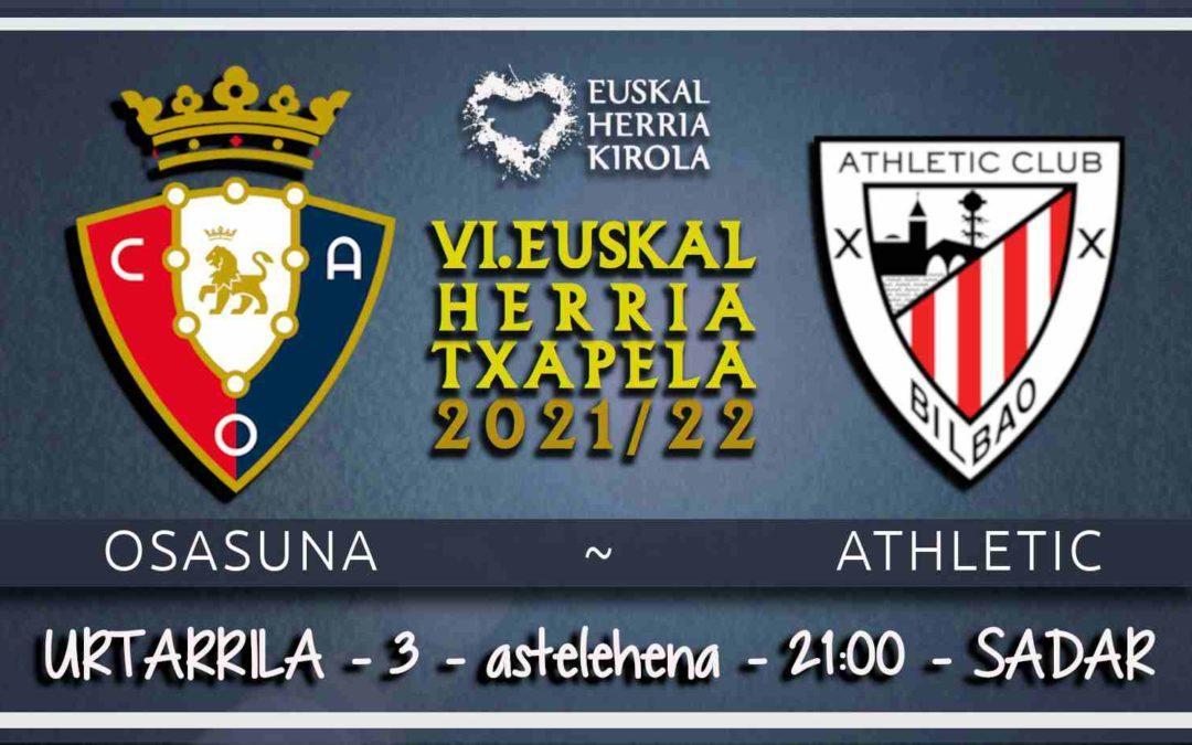 Osasuna – Athletic, urtarrilaren 3an