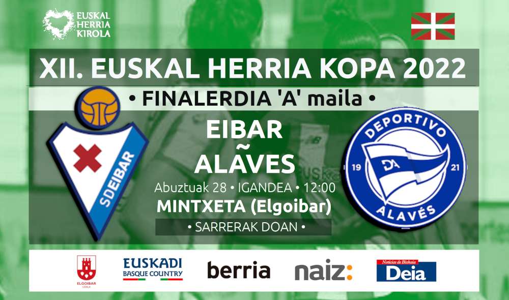 Igandean, finalerdiak: Eibar-Alaves eta Reala-Athletic