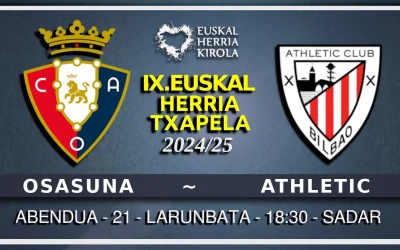 [IX.EHTxapela] Osasuna – Athletic, abenduaren 21ean